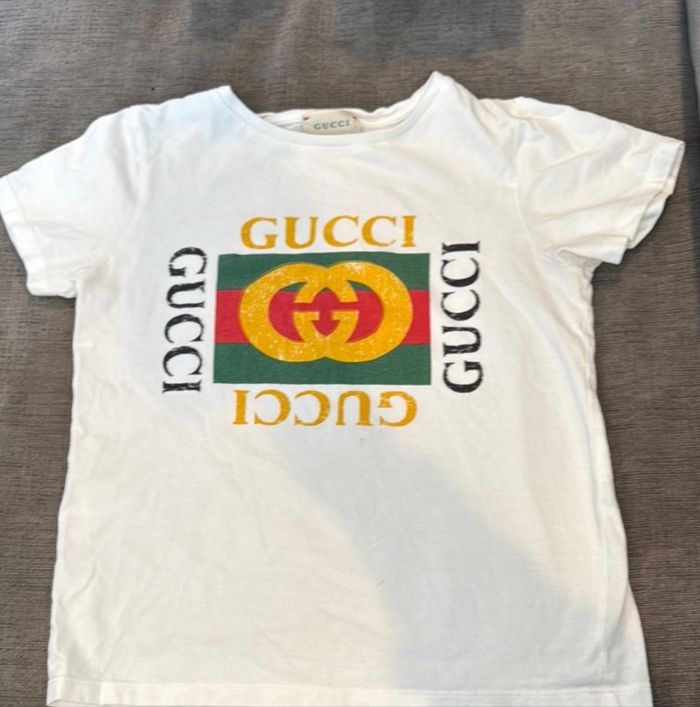 GUCCI Kids Cotton T-shirt With Logo